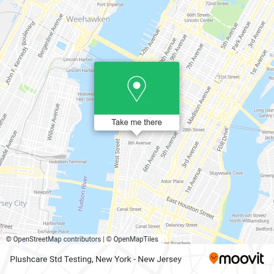 Plushcare Std Testing map