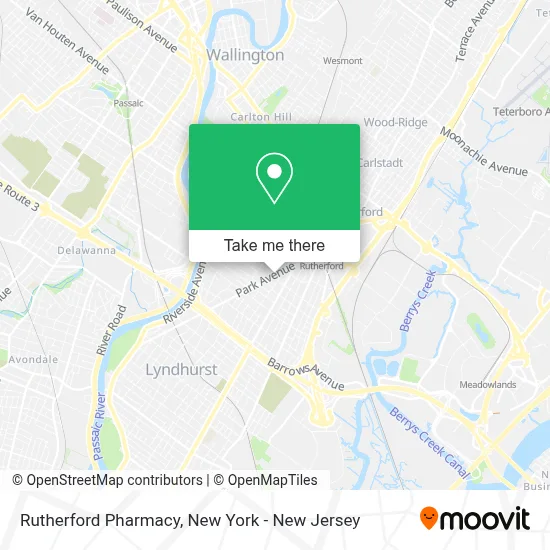 Rutherford Pharmacy map