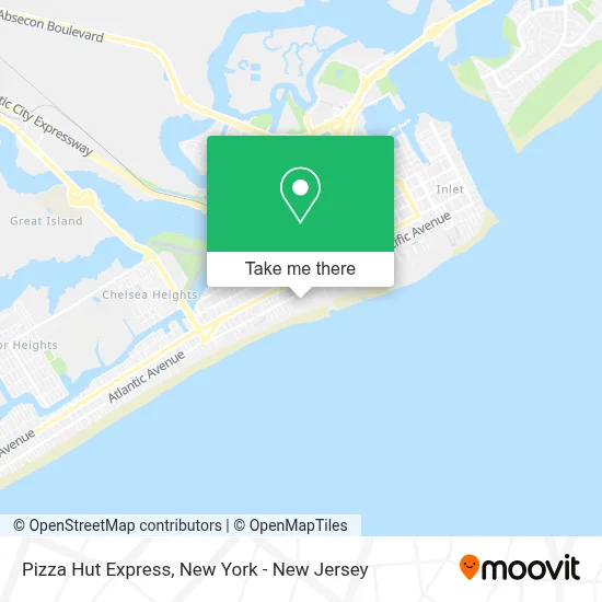 Pizza Hut Express map
