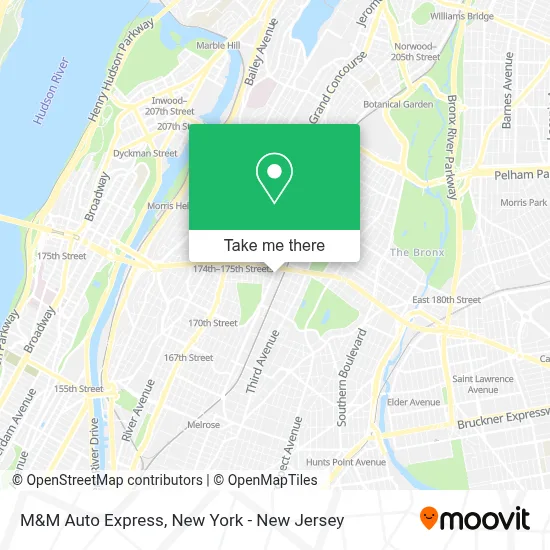 M&M Auto Express map