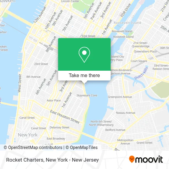 Rocket Charters map