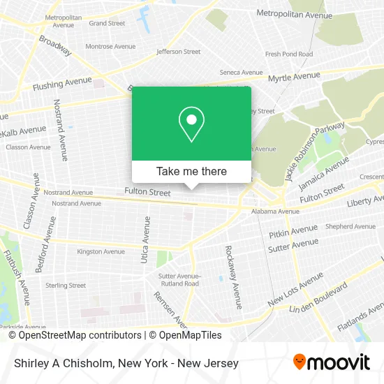 Shirley A Chisholm map