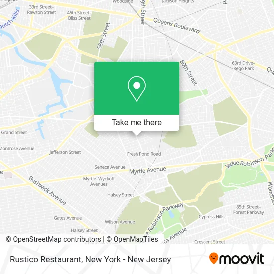 Rustico Restaurant map