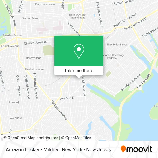 Amazon Locker - Mildred map