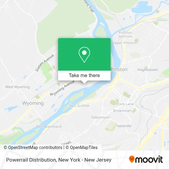Powerrail Distribution map