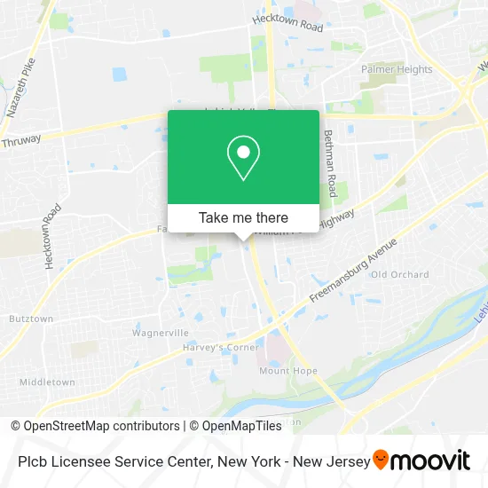 Plcb Licensee Service Center map