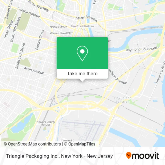 Triangle Packaging Inc. map