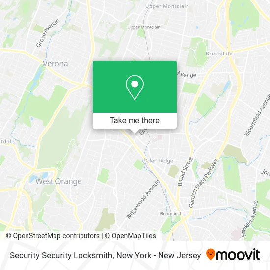 Security Security Locksmith map