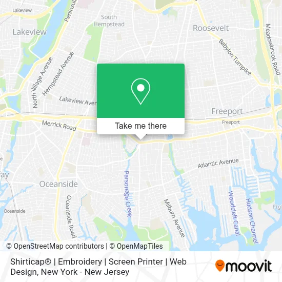 Shirticap® | Embroidery | Screen Printer | Web Design map