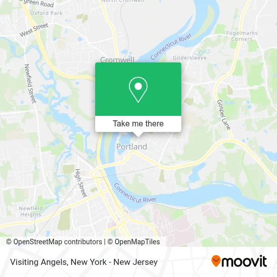 Visiting Angels map
