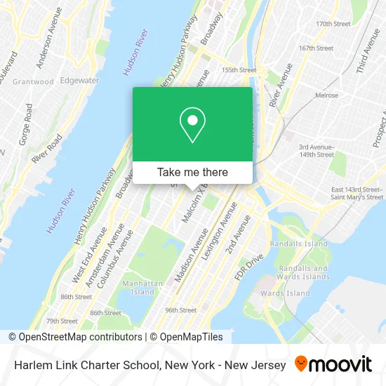 Harlem Link Charter School map