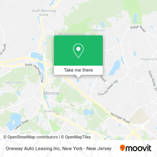 Oneway Auto Leasing Inc map