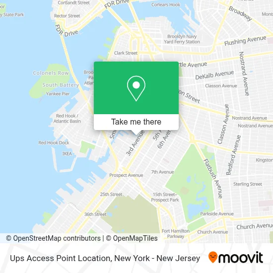 Ups Access Point Location map
