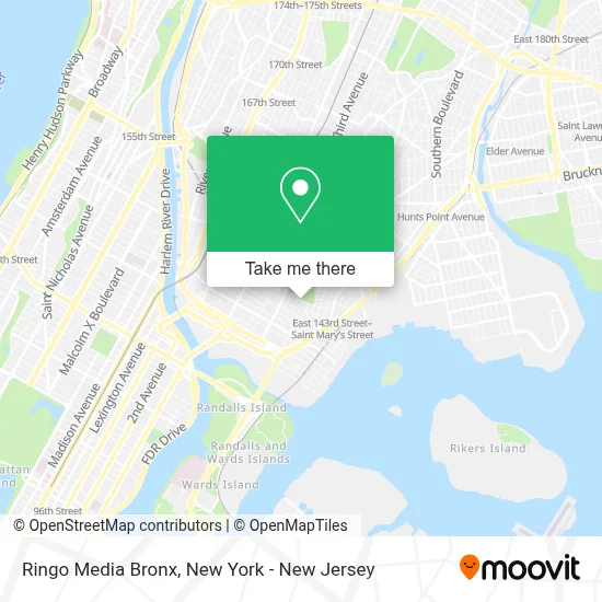 Ringo Media Bronx map