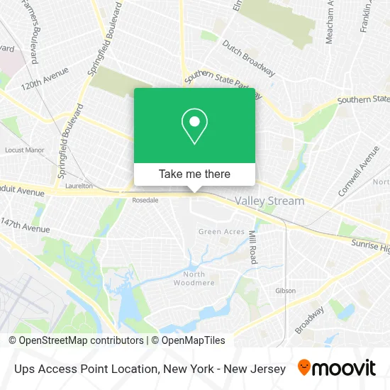 Ups Access Point Location map