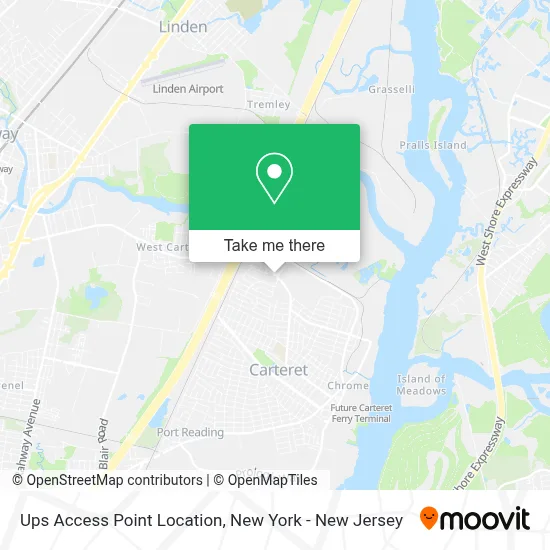 Ups Access Point Location map