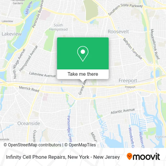 Infinity Cell Phone Repairs map