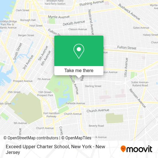 Exceed Upper Charter School map
