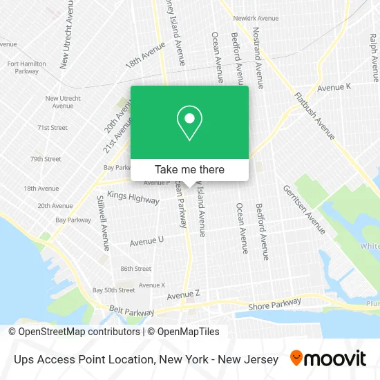 Ups Access Point Location map