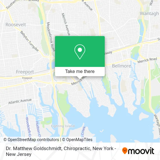 Dr. Matthew Goldschmidt, Chiropractic map