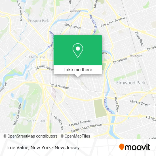True Value map