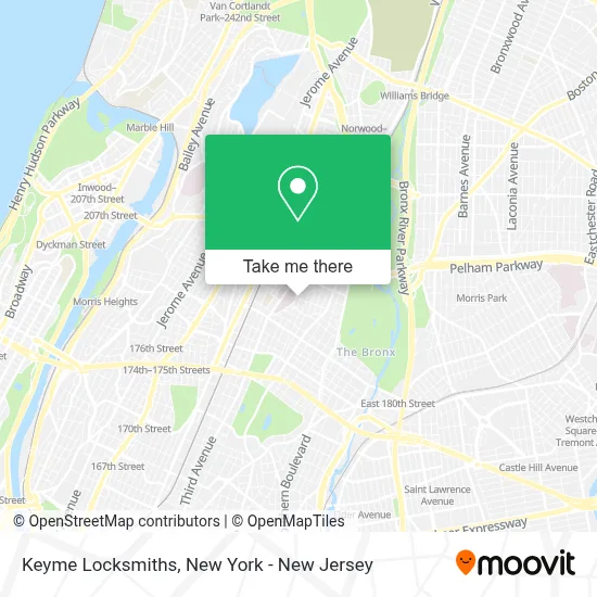 Keyme Locksmiths map