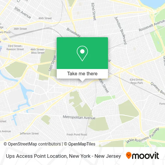 Ups Access Point Location map