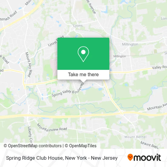 Spring Ridge Club House map