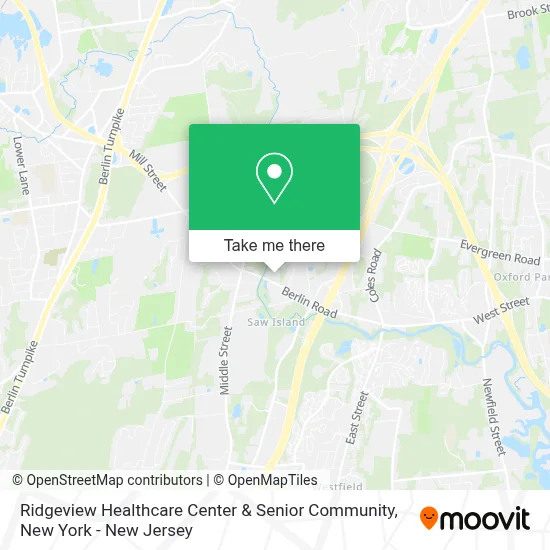 Ridgeview Healthcare Center & Senior Community map