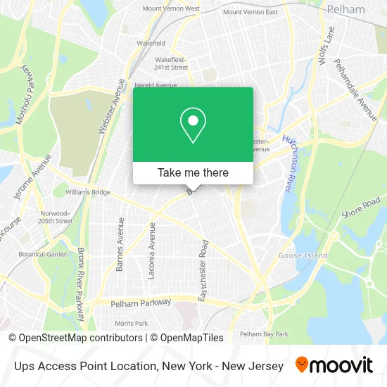 Ups Access Point Location map