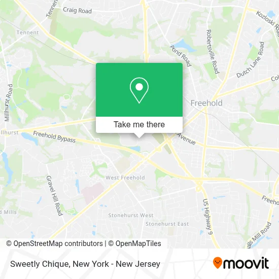 Sweetly Chique map