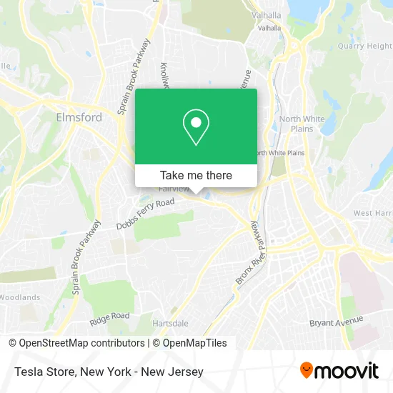 Tesla Store map
