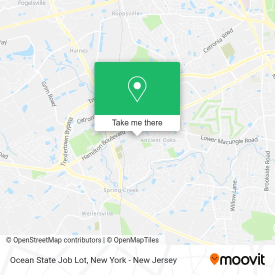 Ocean State Job Lot map