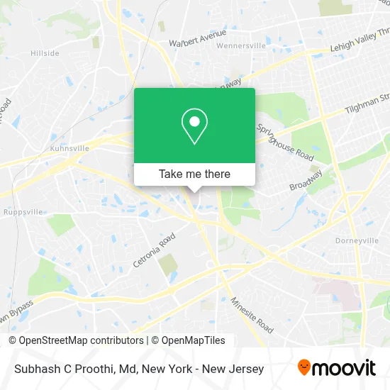 Subhash C Proothi, Md map