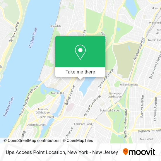 Ups Access Point Location map
