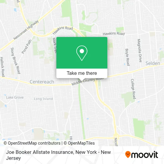 Joe Booker Allstate Insurance map