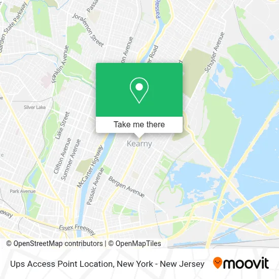 Ups Access Point Location map