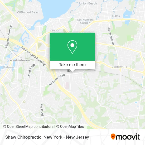 Shaw Chiropractic map