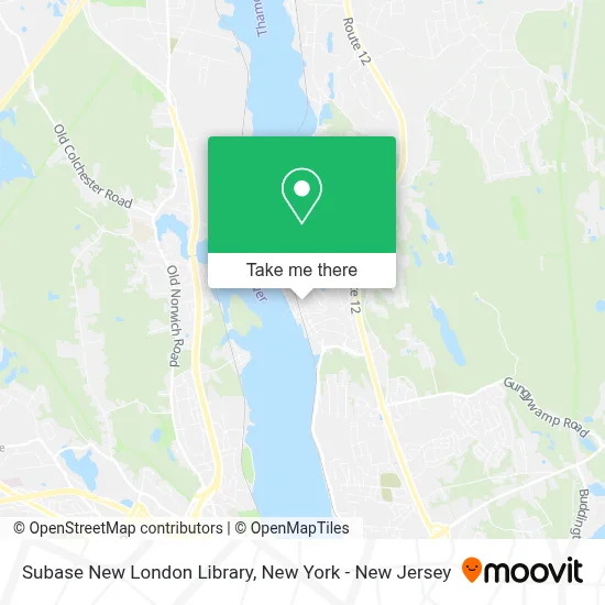 Subase New London Library map