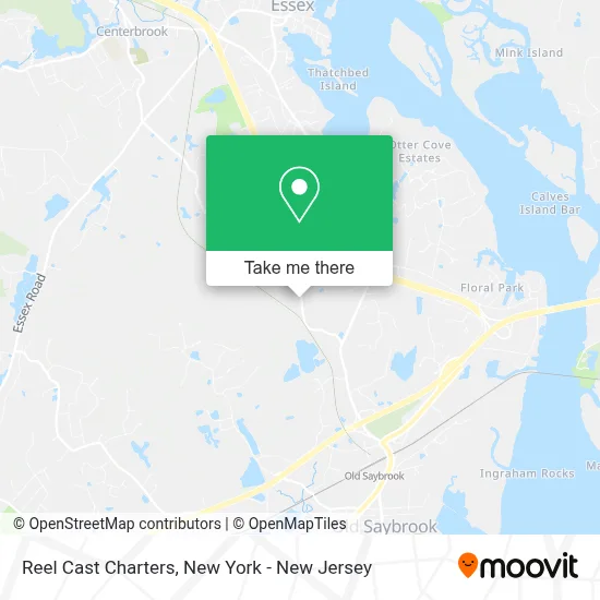 Reel Cast Charters map
