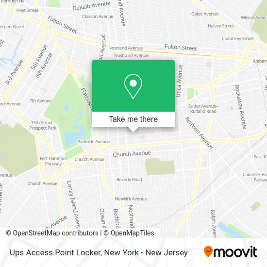 Ups Access Point Locker map