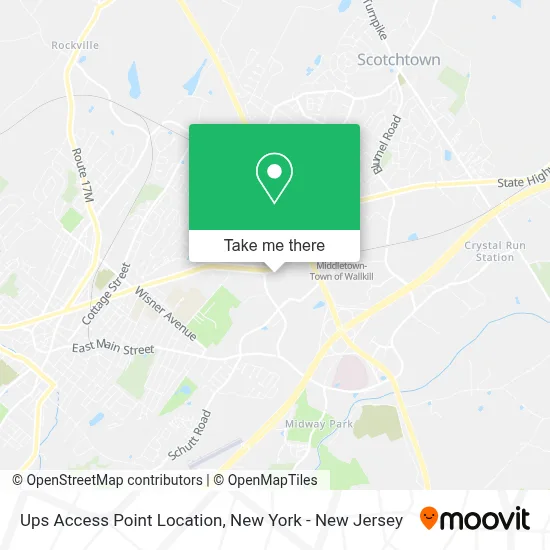Ups Access Point Location map