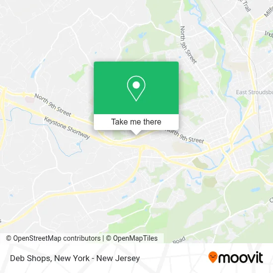 Deb Shops map