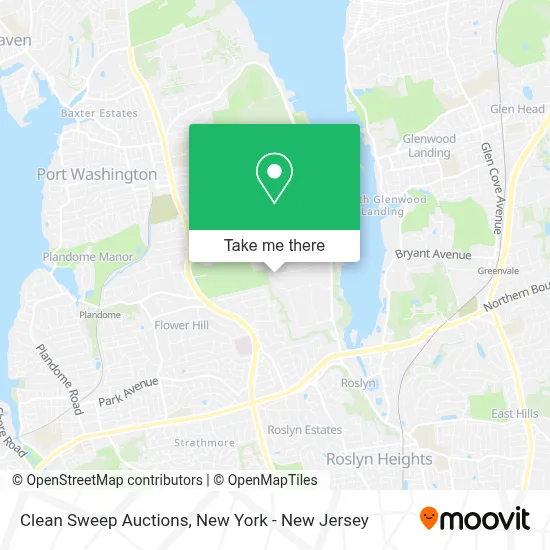 Clean Sweep Auctions map