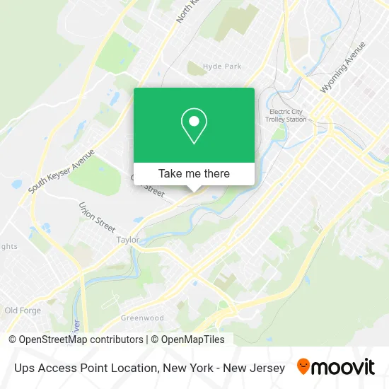 Ups Access Point Location map