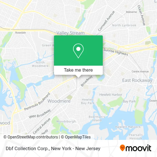 Dbf Collection Corp. map