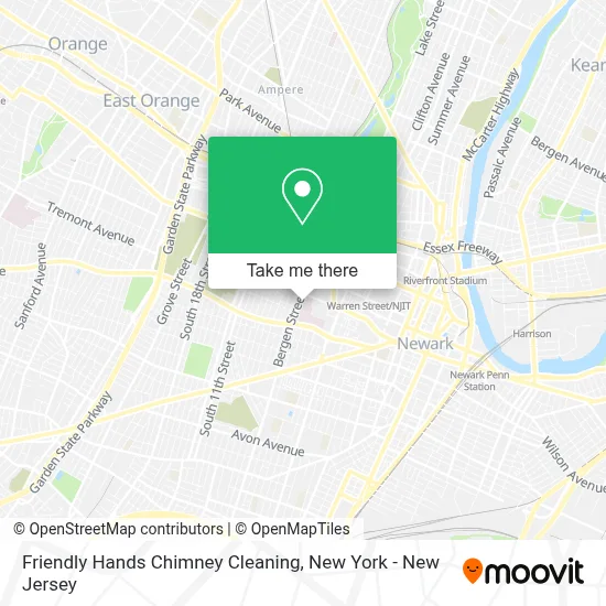 Friendly Hands Chimney Cleaning map