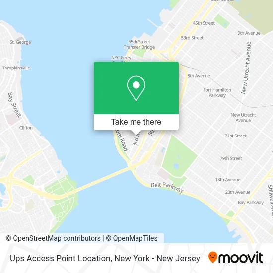 Ups Access Point Location map
