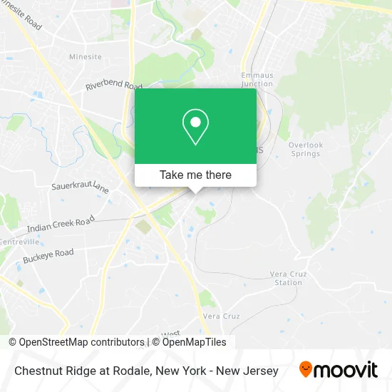 Chestnut Ridge at Rodale map