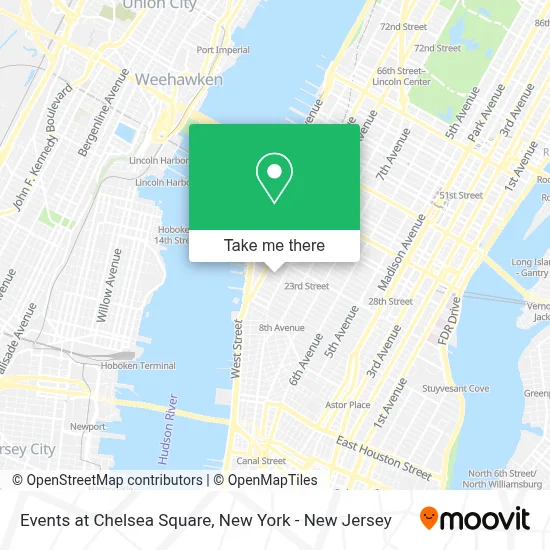 Events at Chelsea Square map